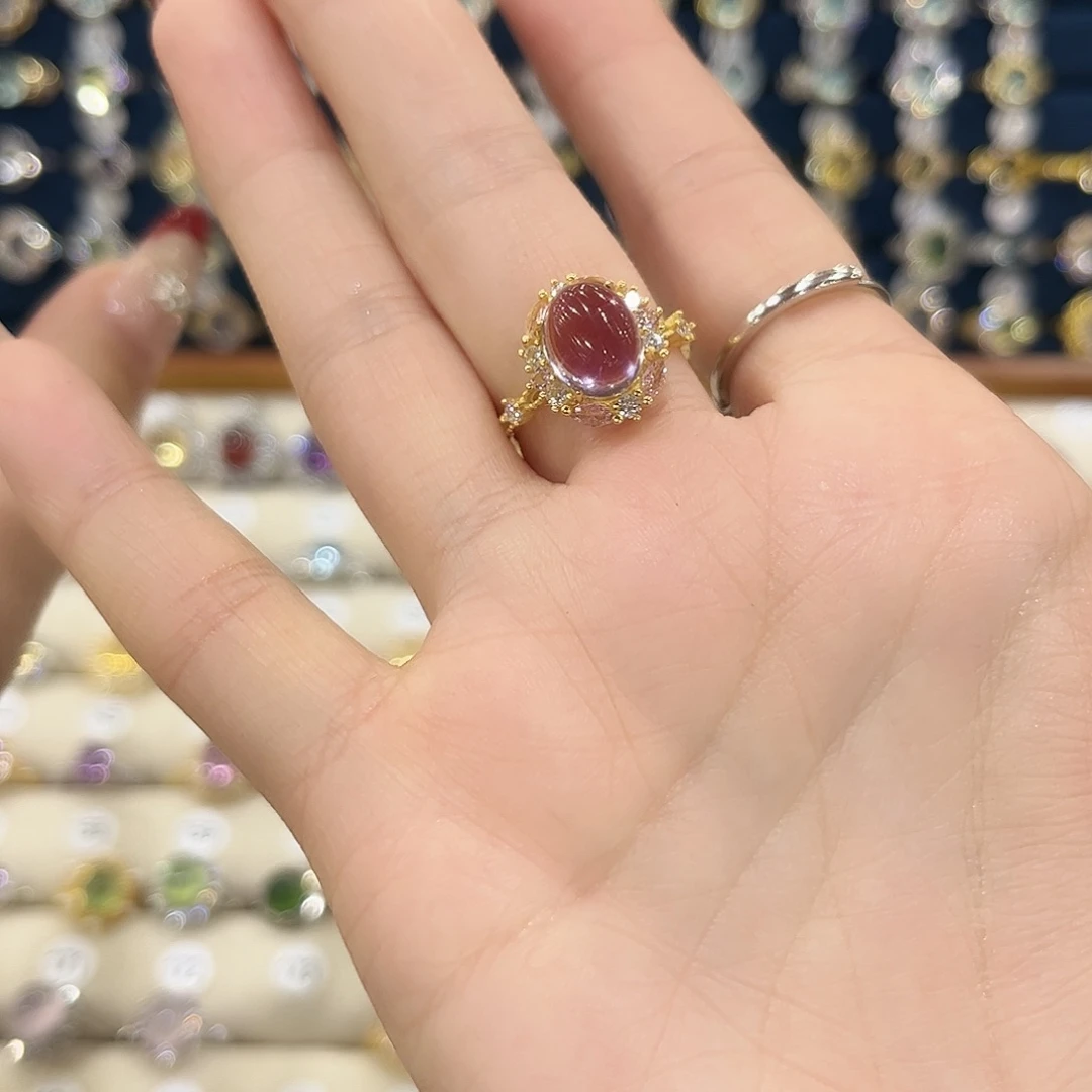 紫晶女款银S925镶嵌吉***?戒指13