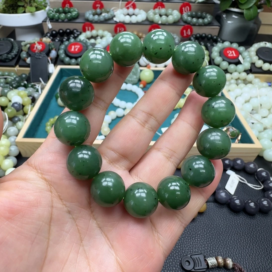 和田玉未镶嵌手链16