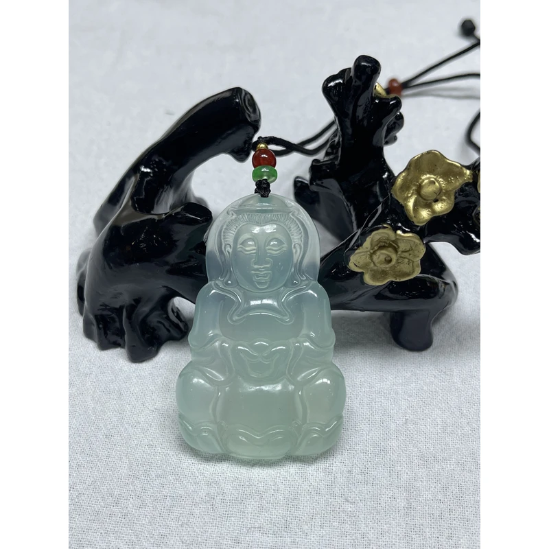 【闪购商品】高冰透冰冰蓝观音 吊坠未镶嵌A39