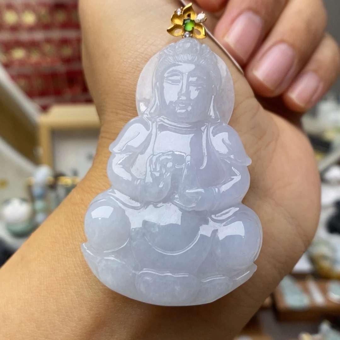 【闪购商品】颈饰18K金镶嵌翡翠54