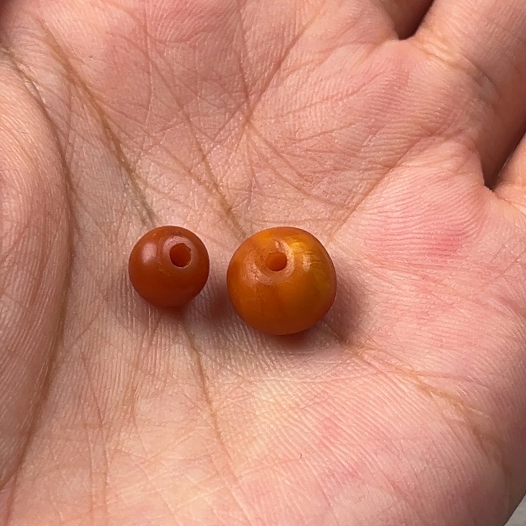 小***虾蜜蜡未镶嵌颈饰老蜜蜡