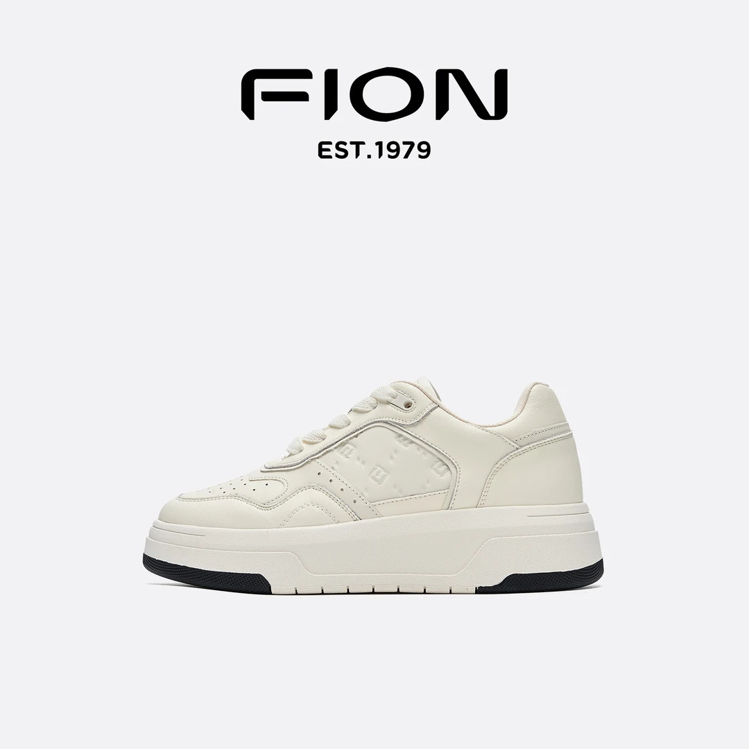 Fion/菲安妮女鞋2025春季新款厚底小众原创休闲板鞋百搭小白鞋