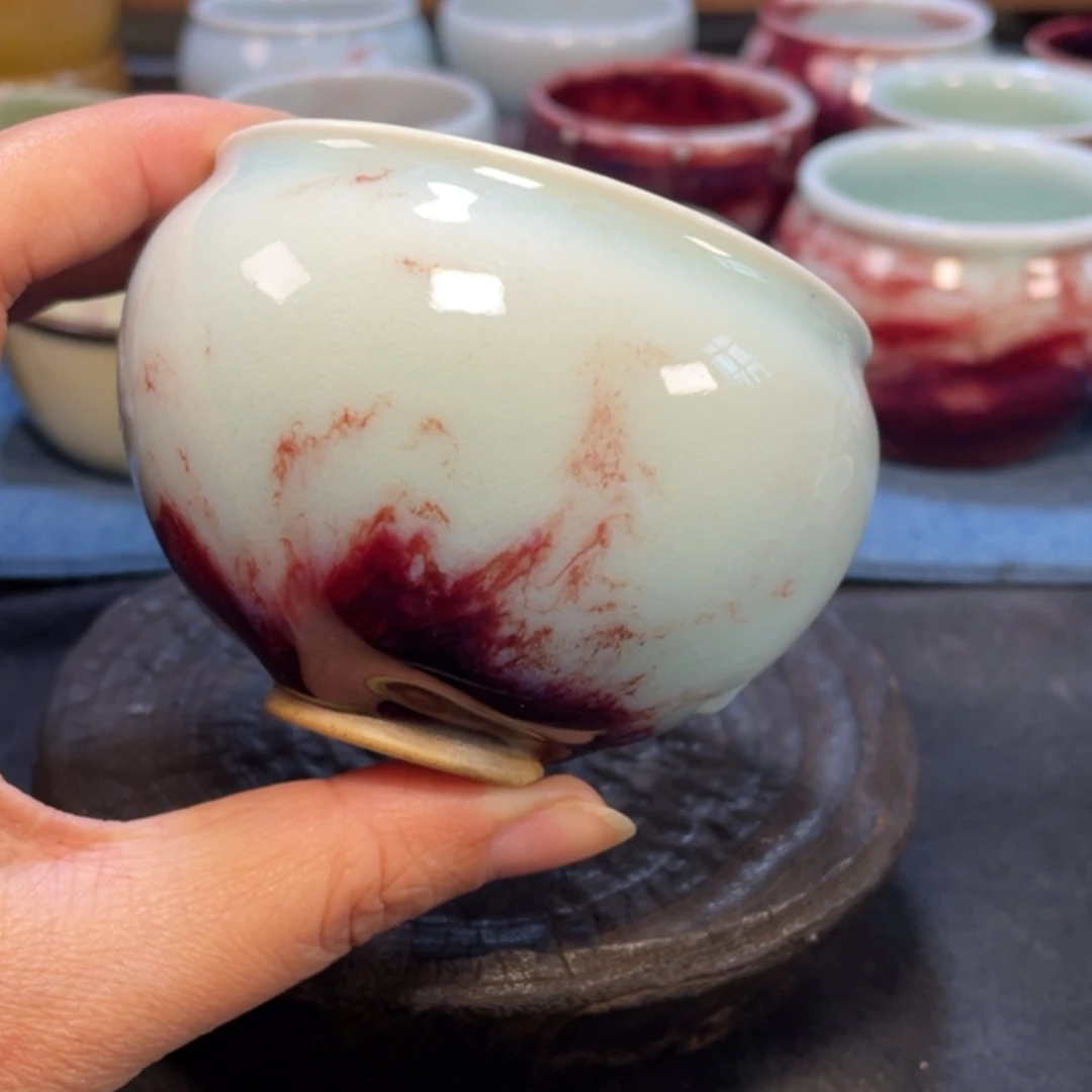 【闪购商品】摆件钧瓷手工缸杯