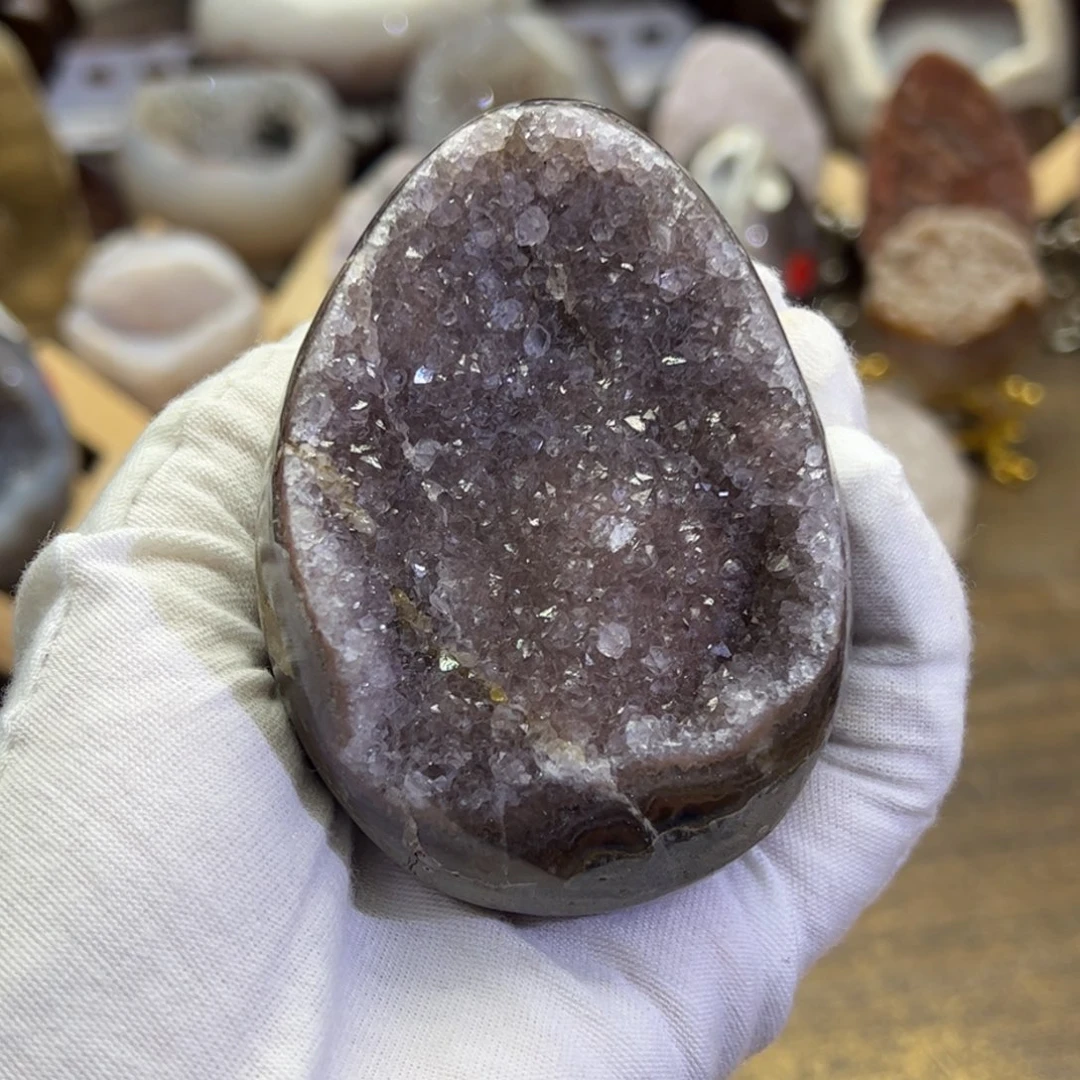 未镶嵌珠宝半成品水晶龙蛋67