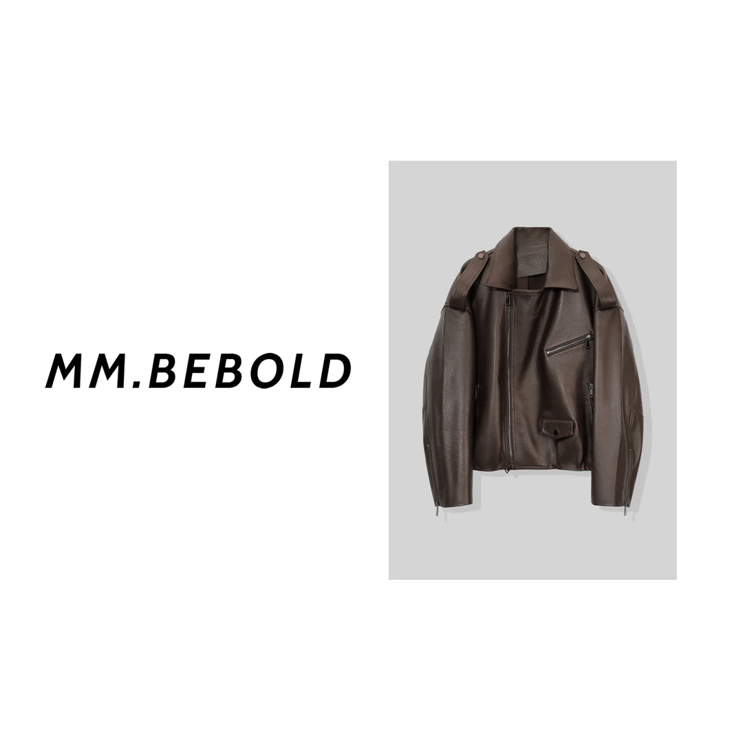 【大大精选】初霎 复古机车风皮衣外套GM506