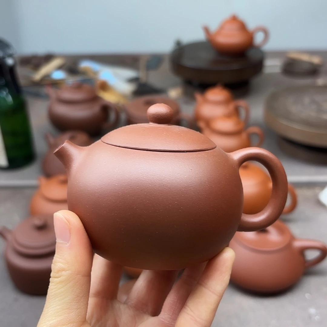 紫砂茶壶紫泥西施150cc微瑕