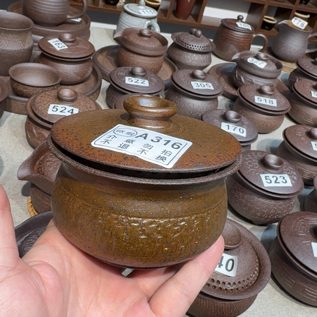 粗瓷茶具素色盖碗