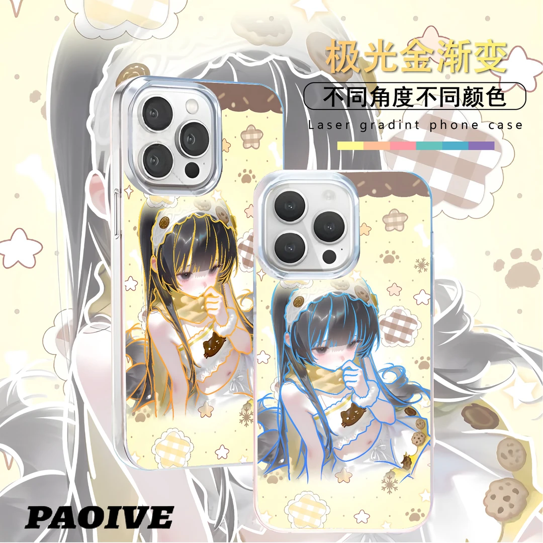 曲奇饼干女孩适用苹果华为vivo一加iPhone小米红米极光手机壳壳