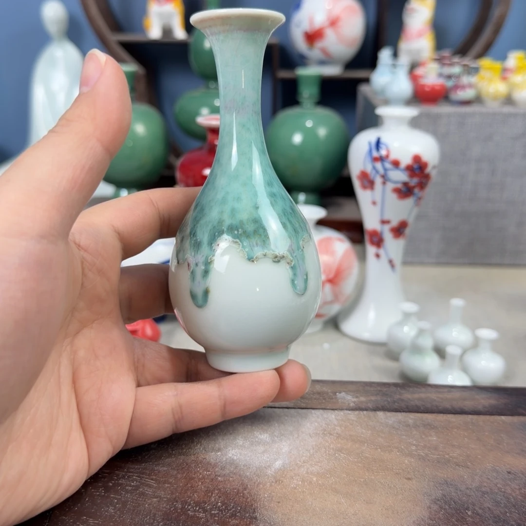 陶瓷手工小花器摆件