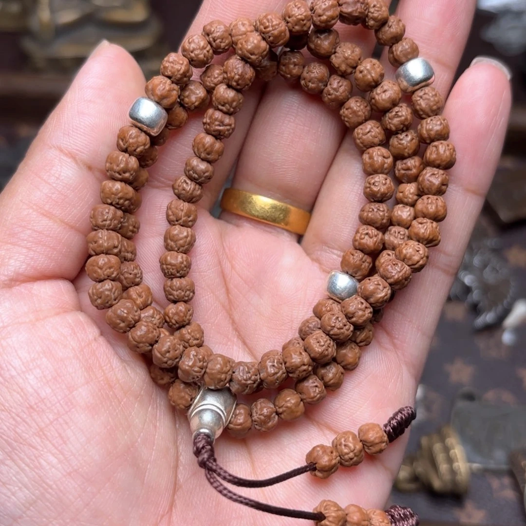 加**力铜星月菩提吊坠项链