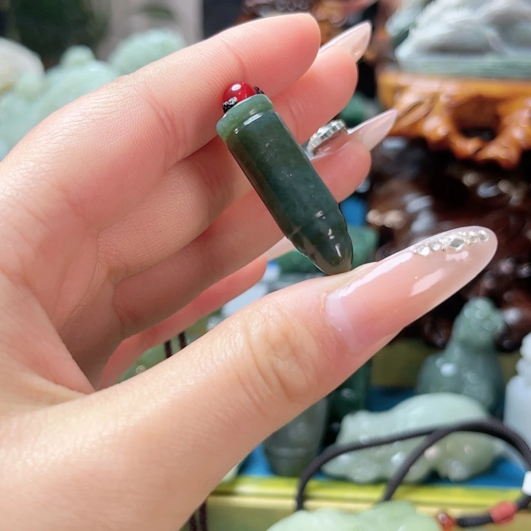 和田玉挂件未镶嵌蓝****活