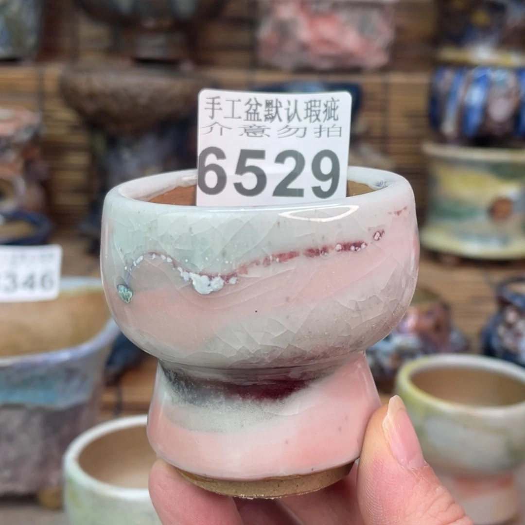 手工花盆默认瑕疵完美者勿拍