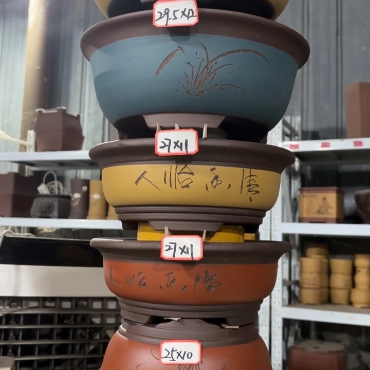 花盆紫砂100-6。