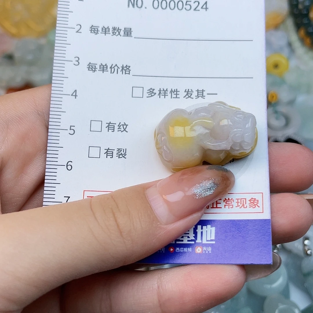 翡翠未镶嵌颈饰524