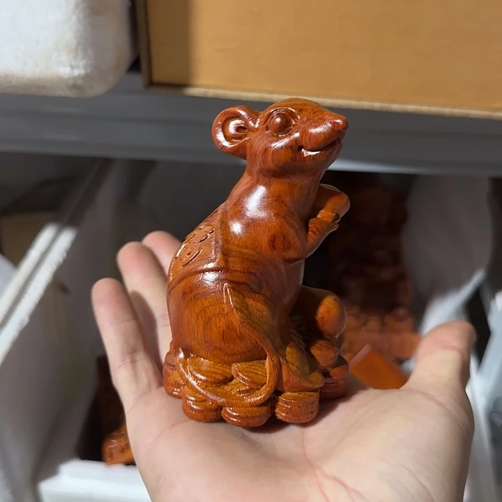 木花梨木12钱币鼠一只