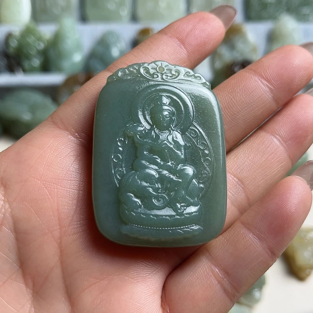 和田玉未镶嵌挂件