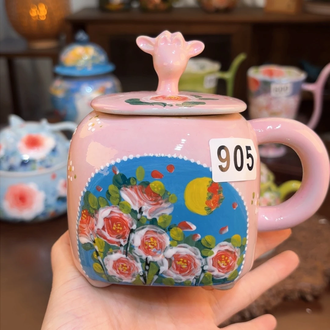 景德镇手绘高温釉下彩陶瓷茶具