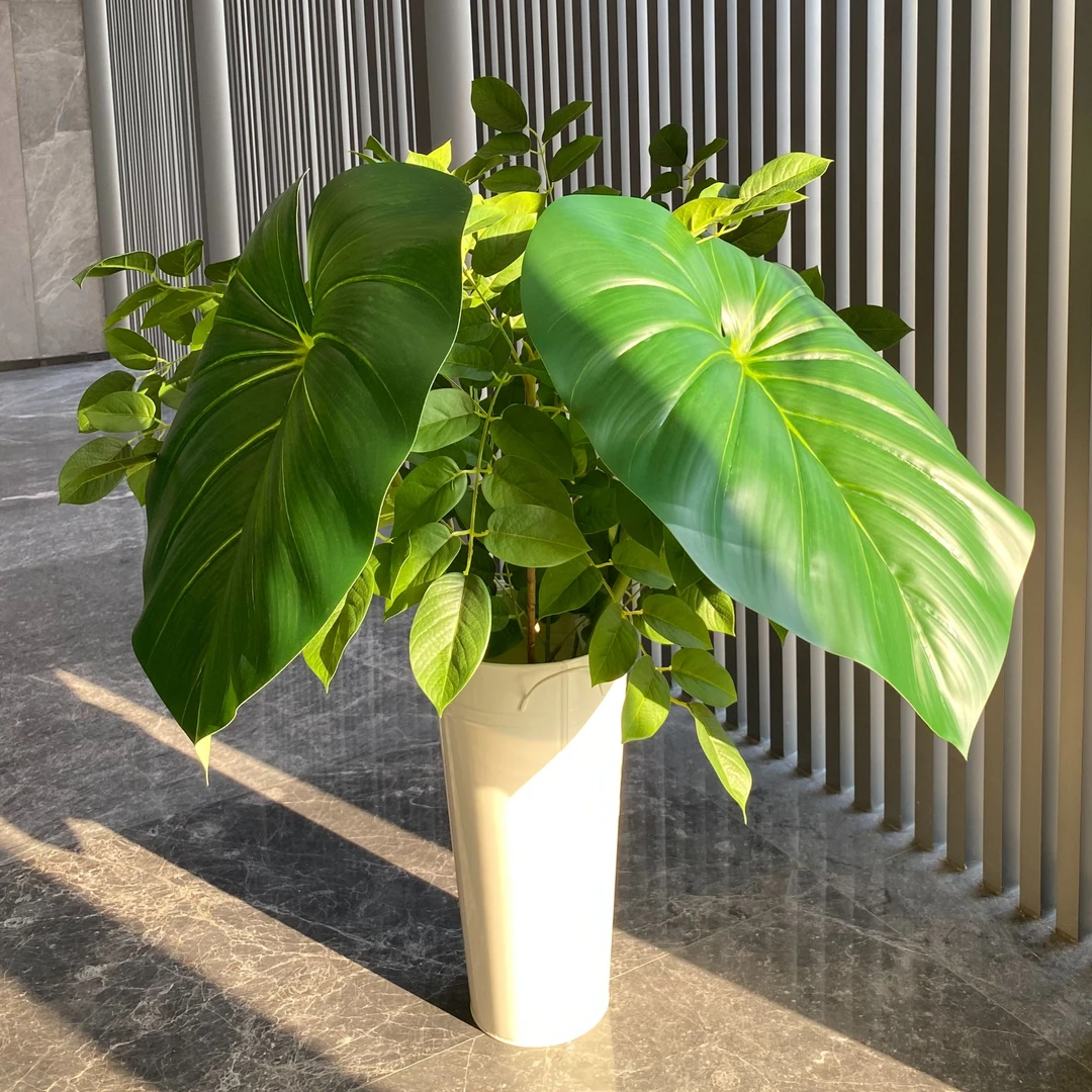 滴水观音 仿真绿植 番石榴叶 美式现代风 简约风仿真花