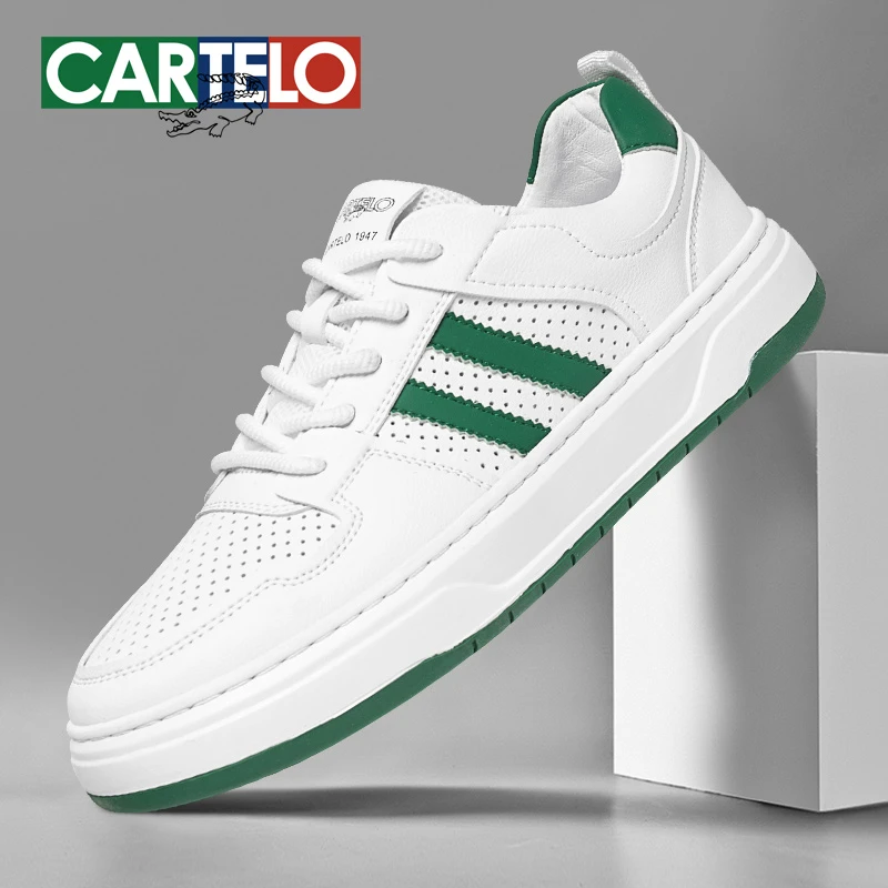 【镂空透气】卡帝乐鳄鱼2025欧若风休闲男鞋秋季板鞋时尚小白鞋男款