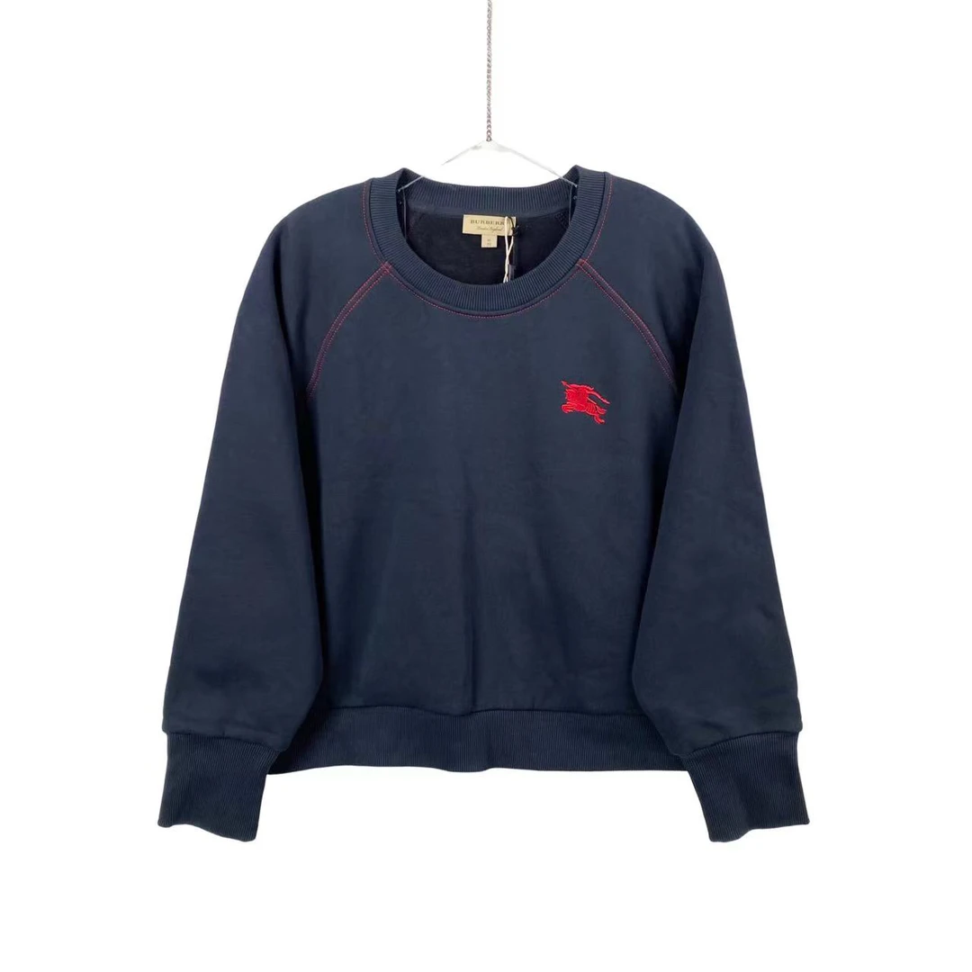 全新未使用 BURBERRY/博柏利  aa一二三四 棉 徽标logo刺绣卫衣xl
