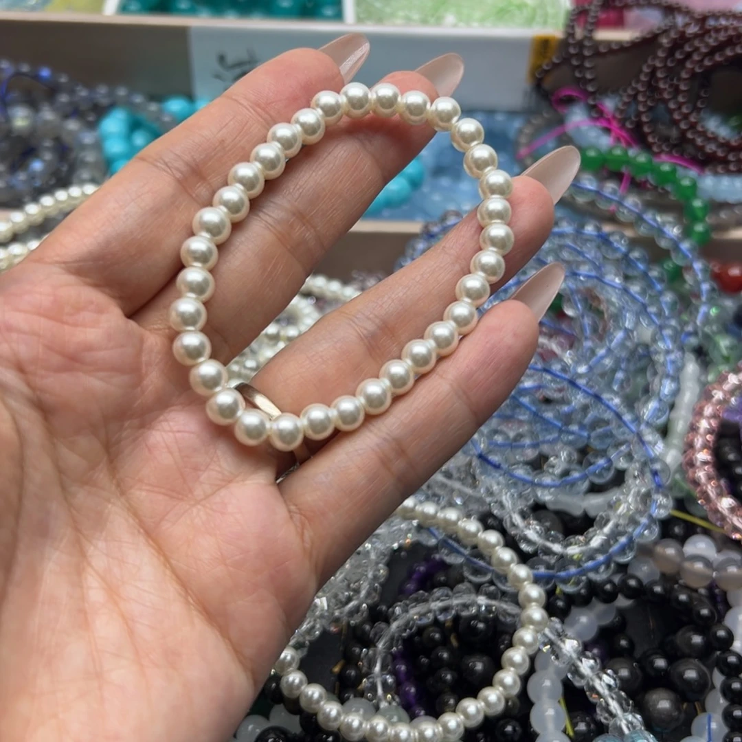 未镶嵌水晶手链贝珠6