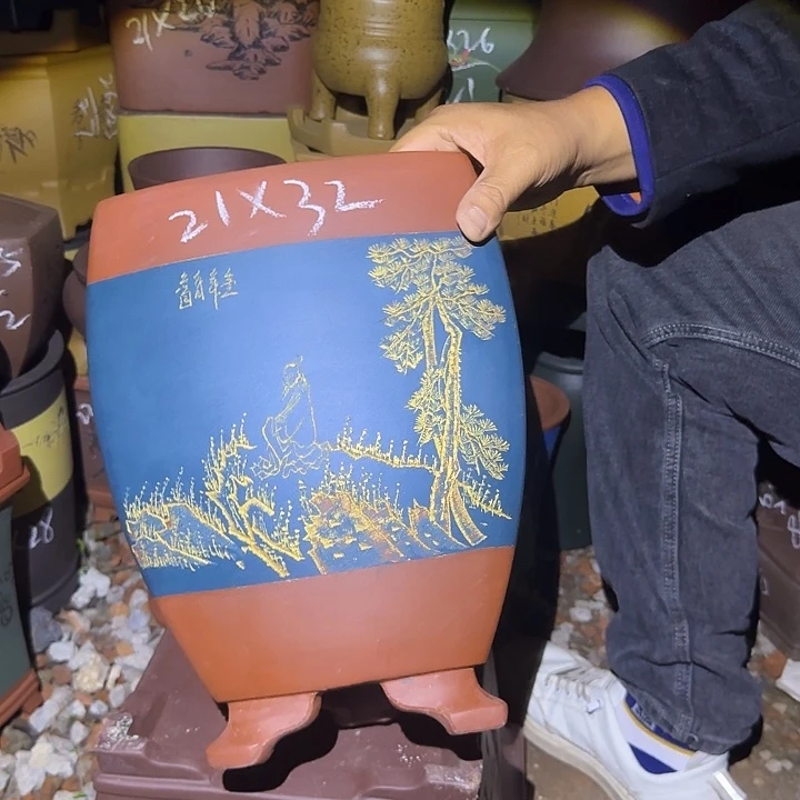 紫砂花盆紫砂花盆