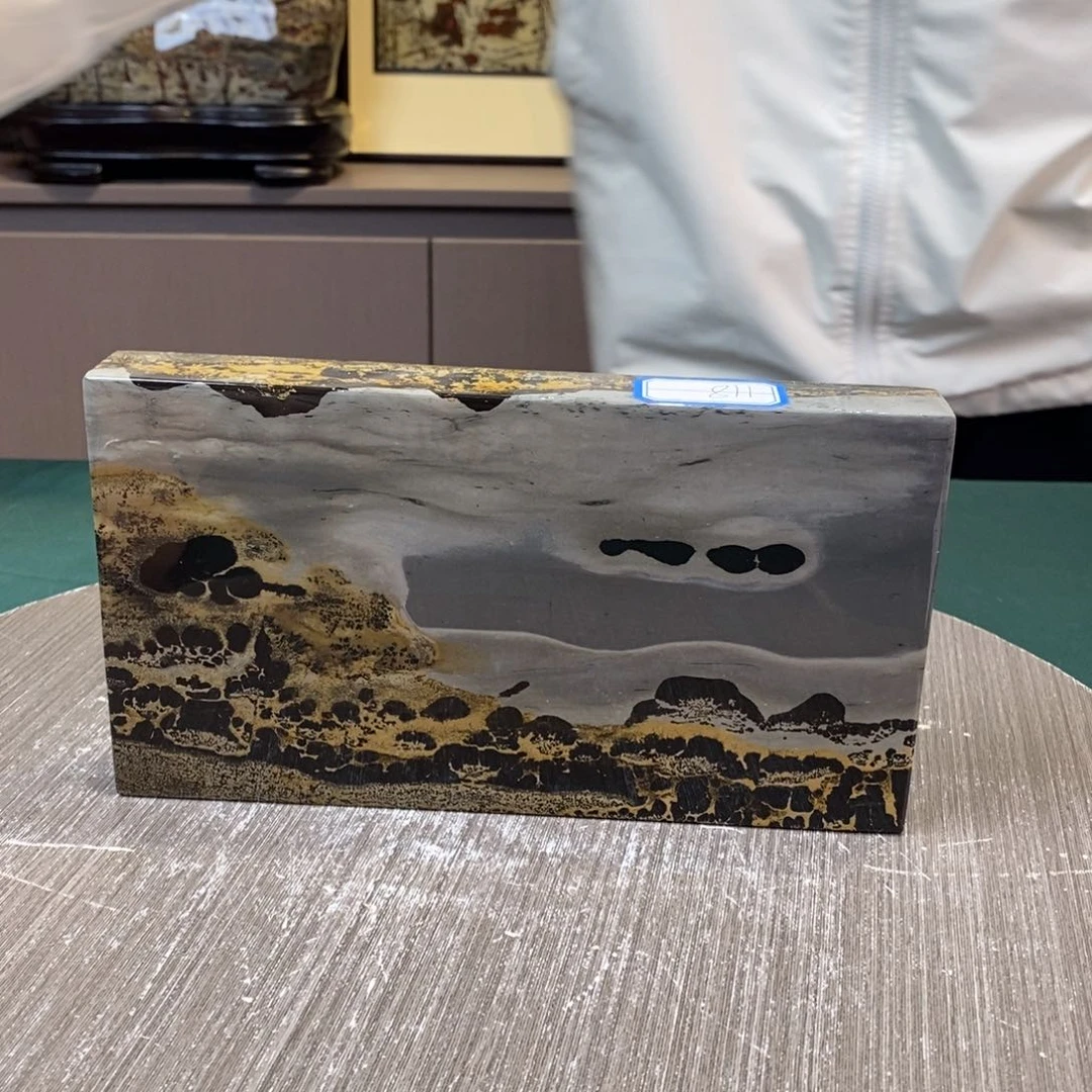 石材广西国画石草花石