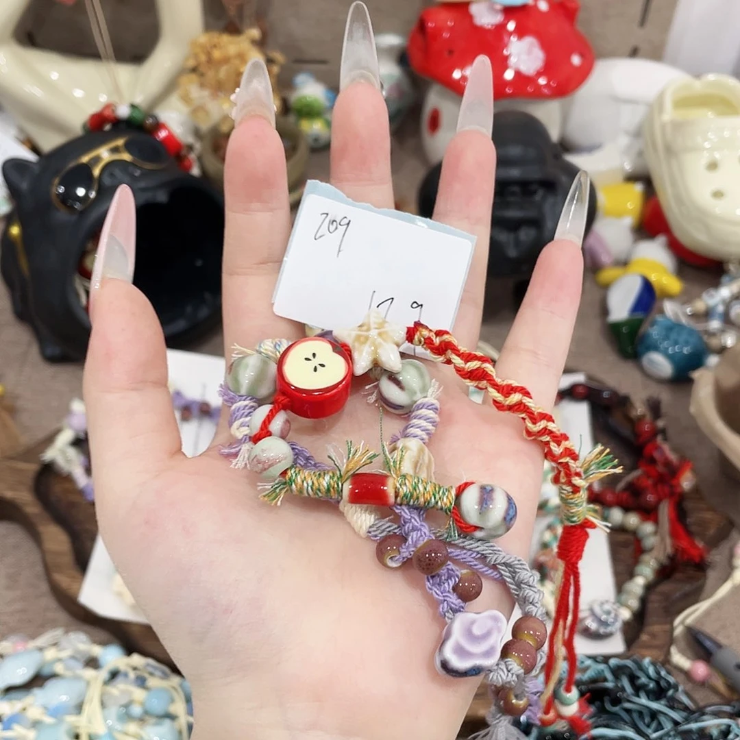 石英石铁合金陶瓷手串709