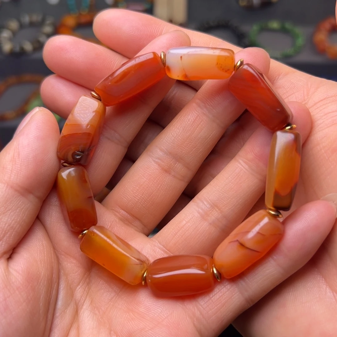 玛瑙/玉髓合金颈饰