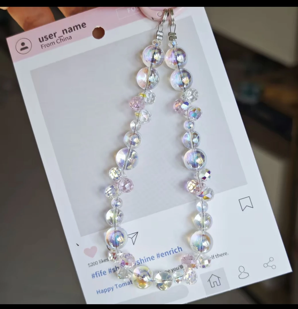 【哆咪手作5】招牌泡泡原创diy手机链