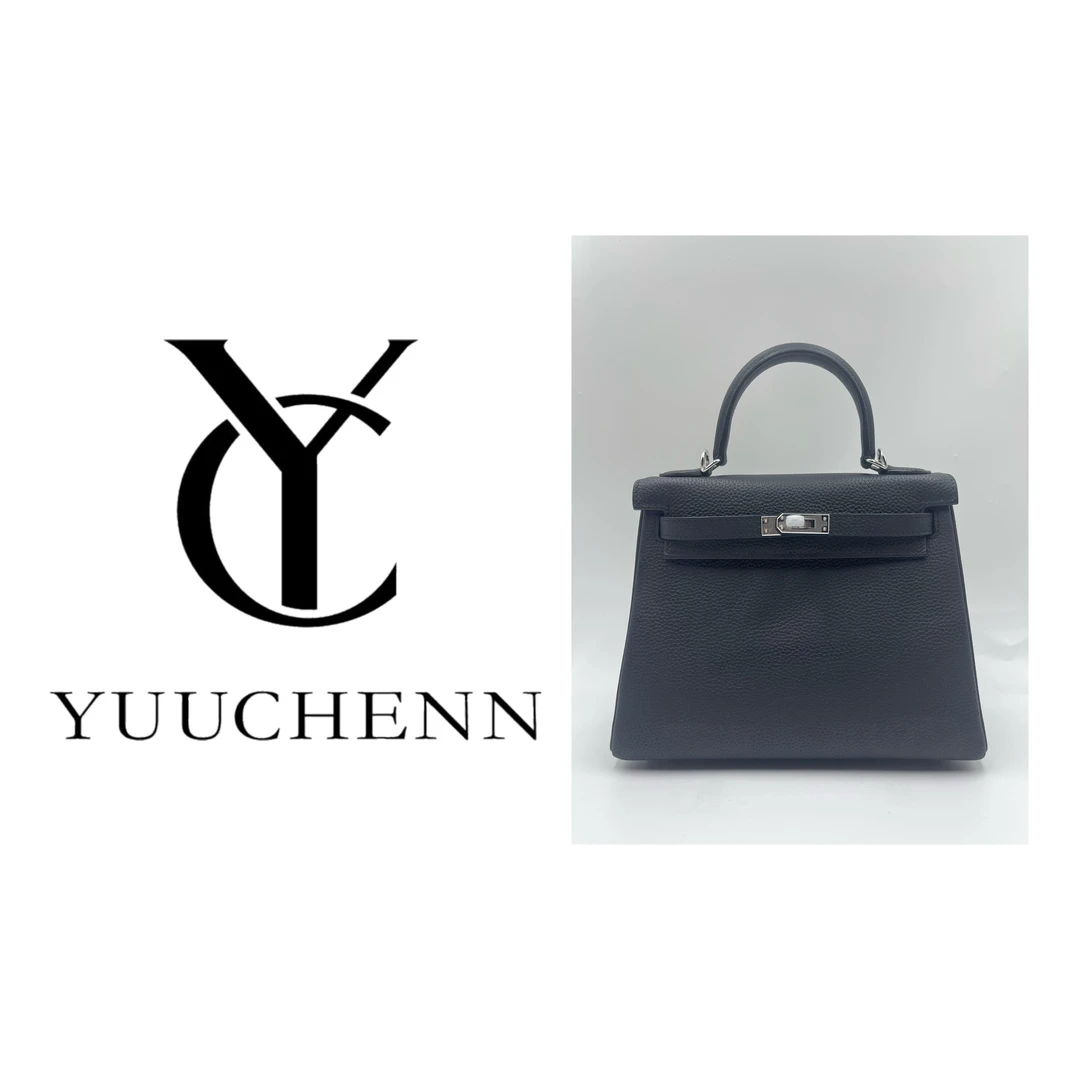 YUUCHENN 【半手工蜡线】25cm原创设计高定真皮包 HH3155