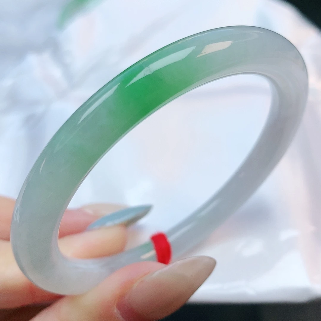 未镶嵌手镯翡翠53圆条882958