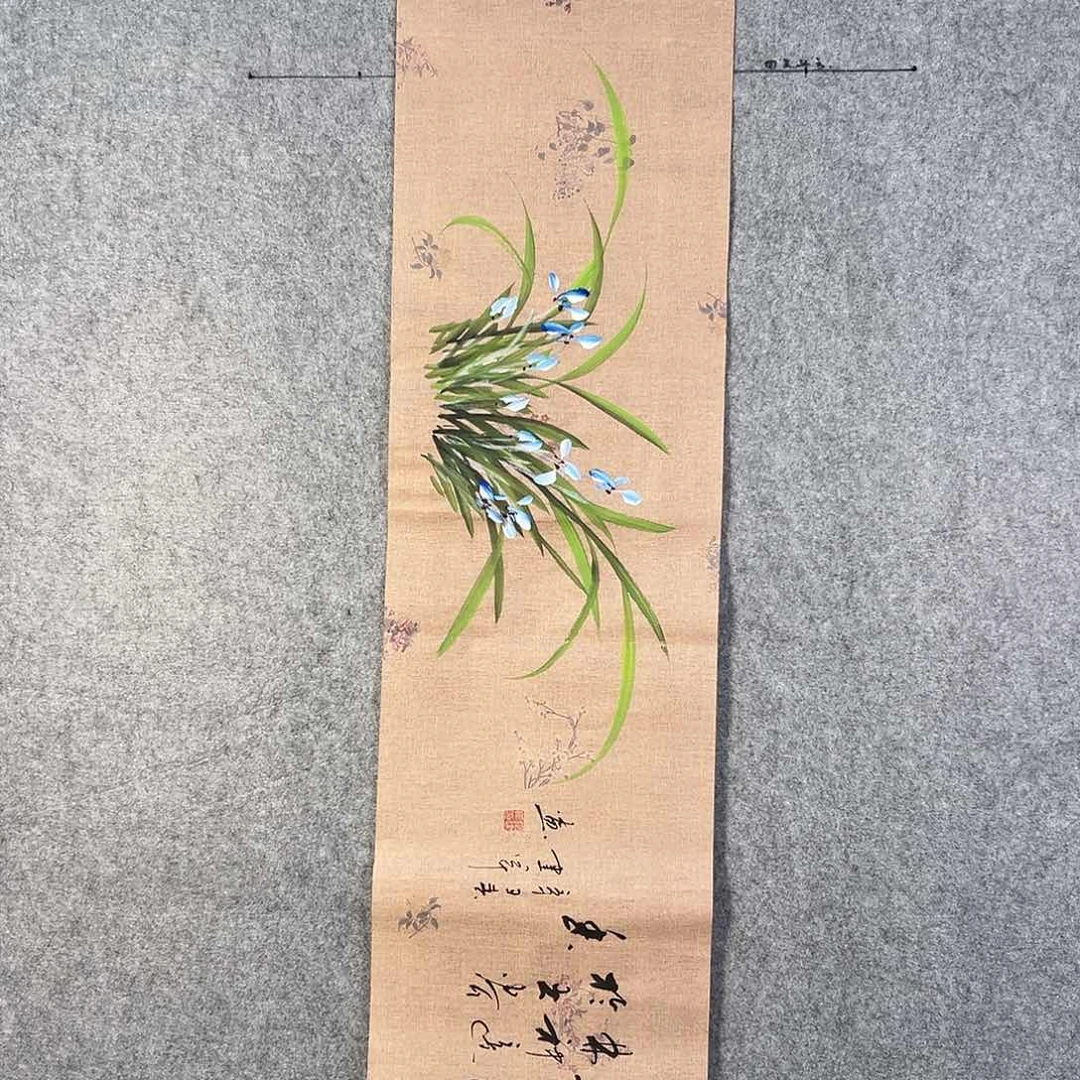 国画132 花鸟和蝴蝶都在等待它飞