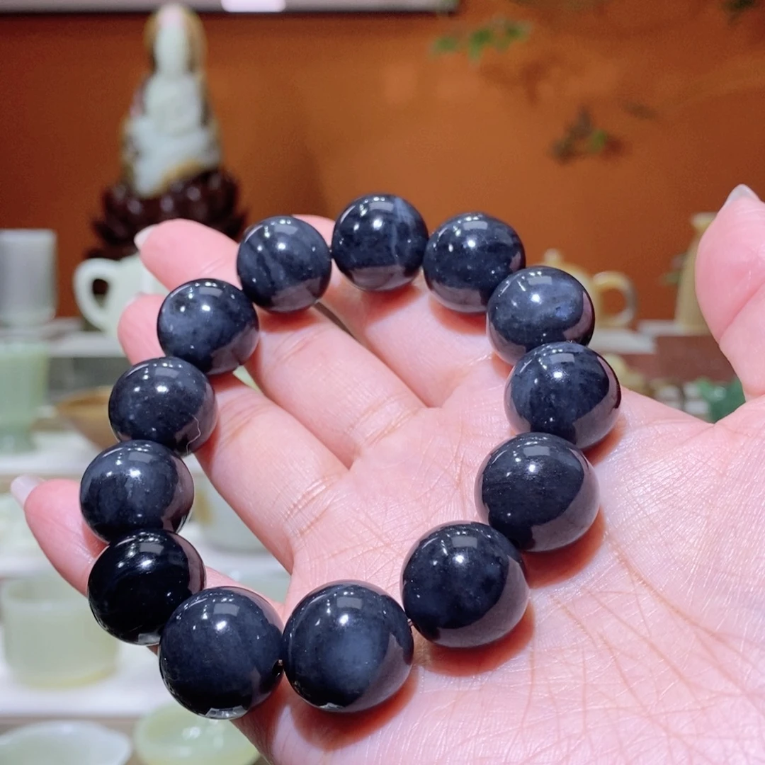 未镶嵌和田玉挂件和田玉青花手串18mm