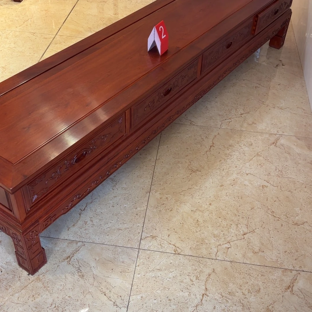 蓝***树书柜花梨木类小巴花电视柜一个