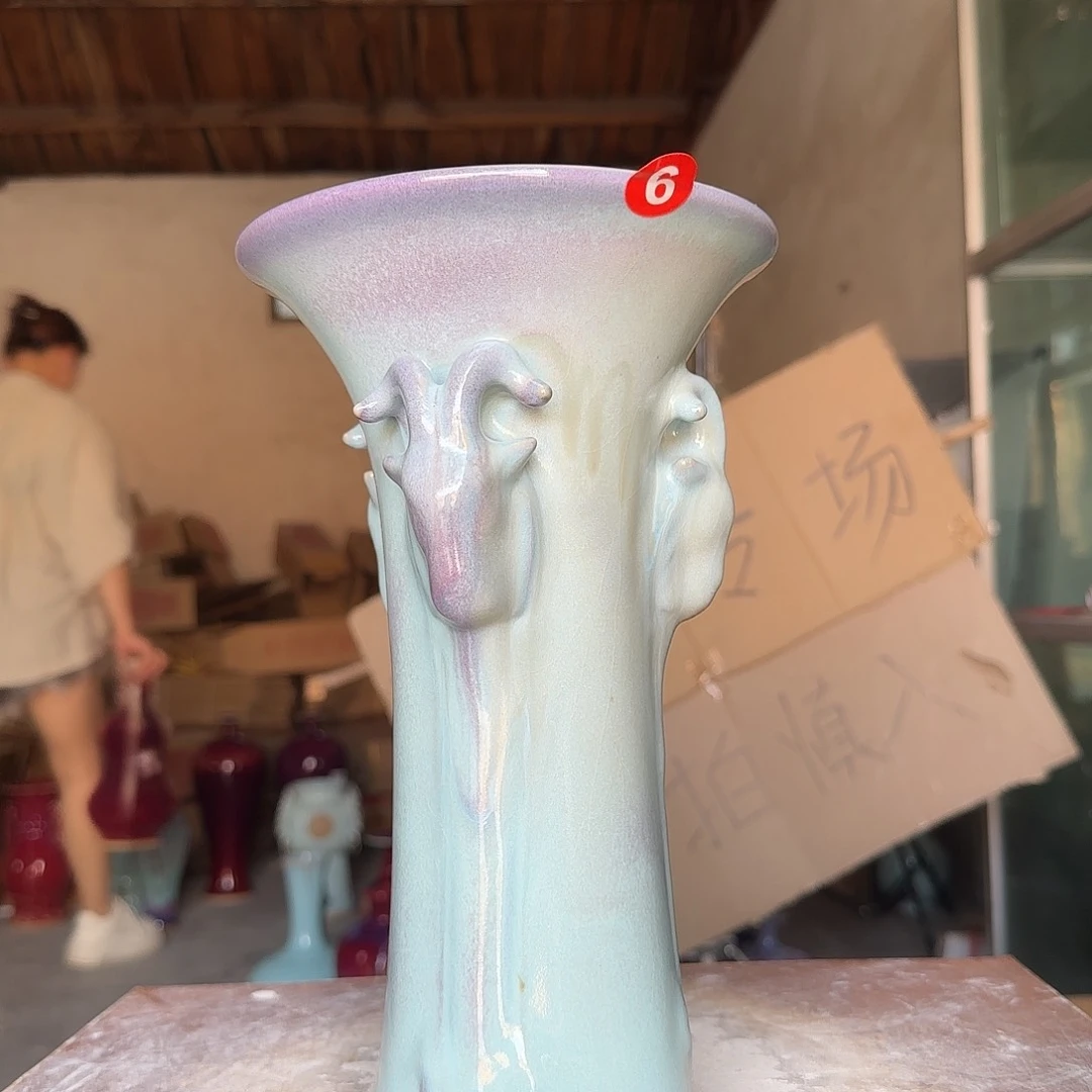 摆件郑家钧窑摆件微
