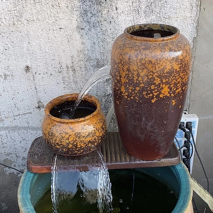 弯头，两个瀑布流水罐