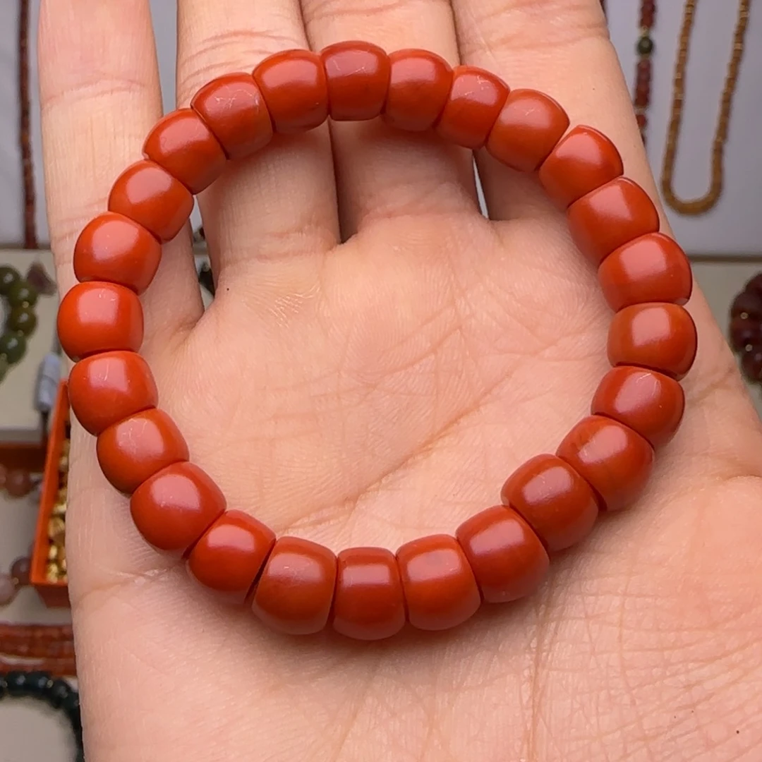 南红玛瑙手链未镶嵌