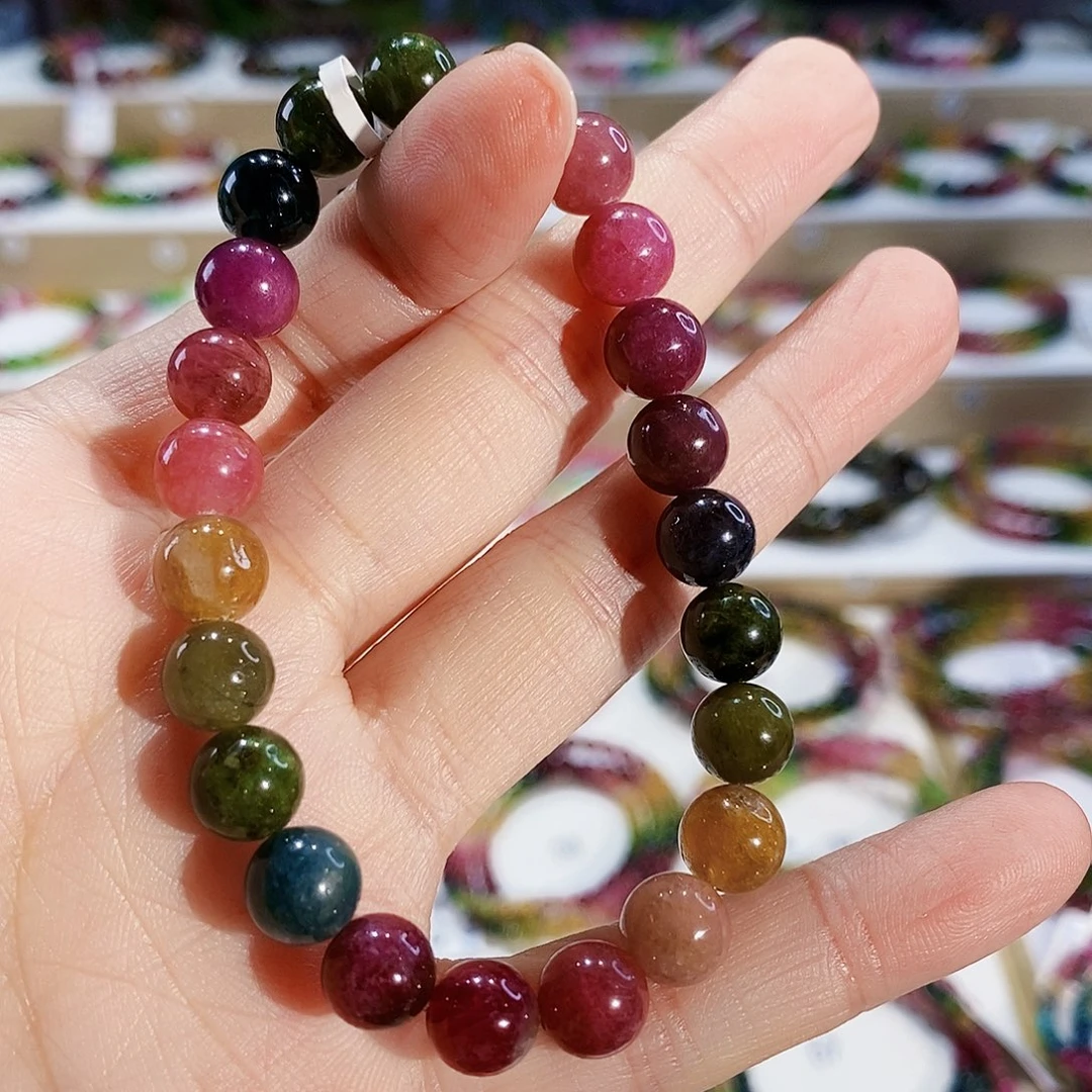 碧玺手链未镶嵌G2144素圈颜色微差