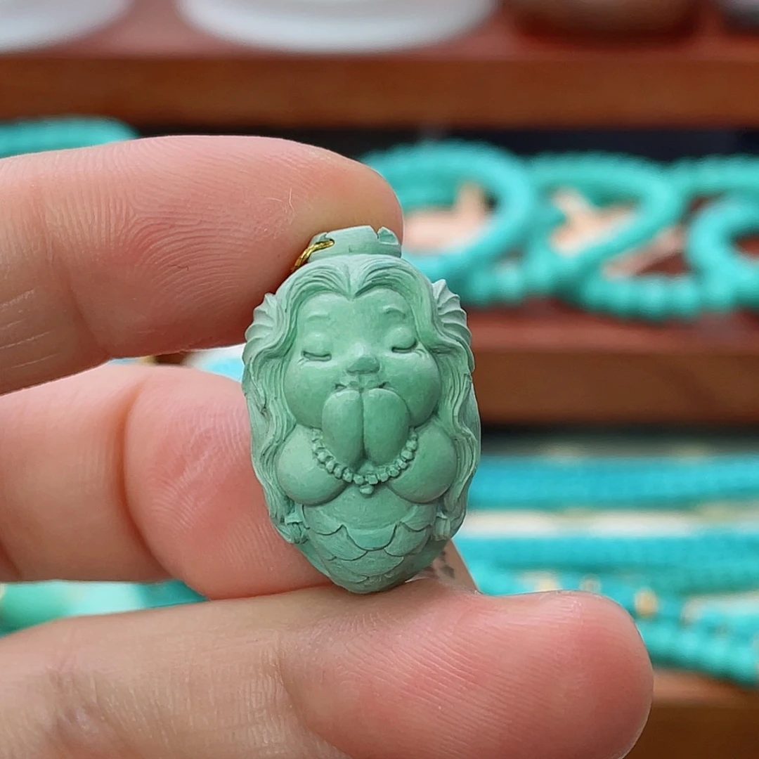 未镶嵌绿松石珠宝半成品