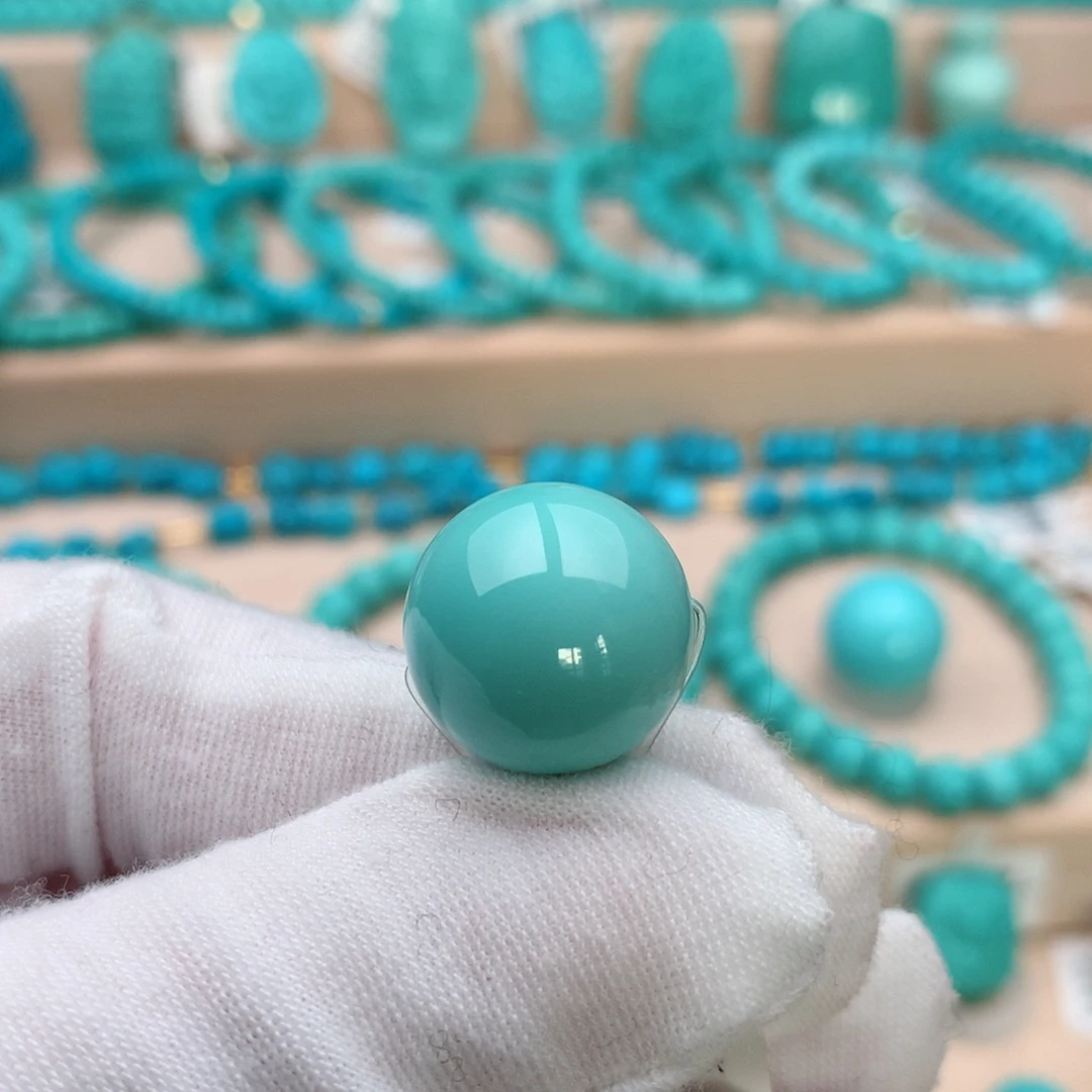 绿松石未镶嵌珠宝奇石16mm