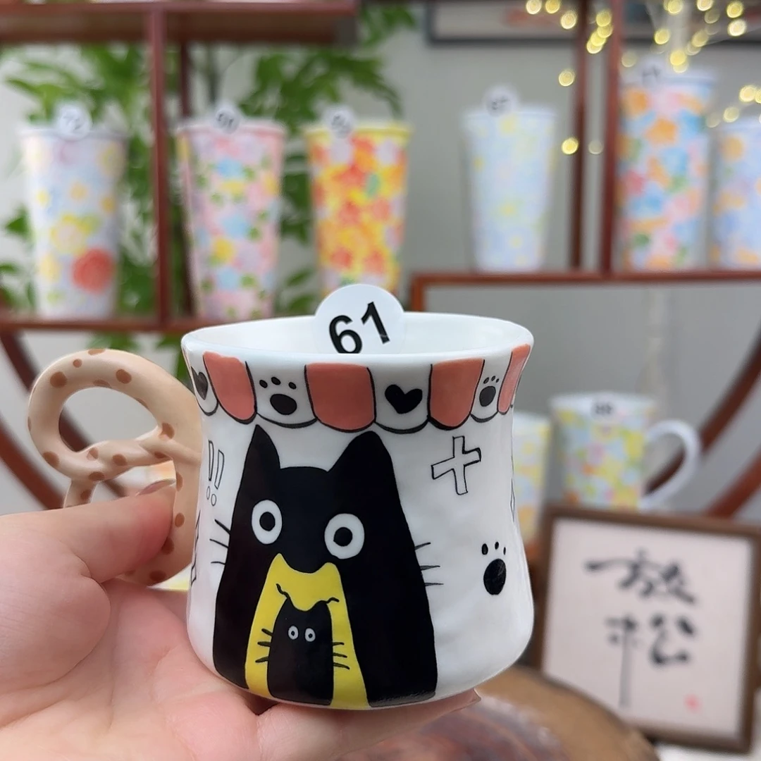 摆件陶景德镇手绘高温釉下彩