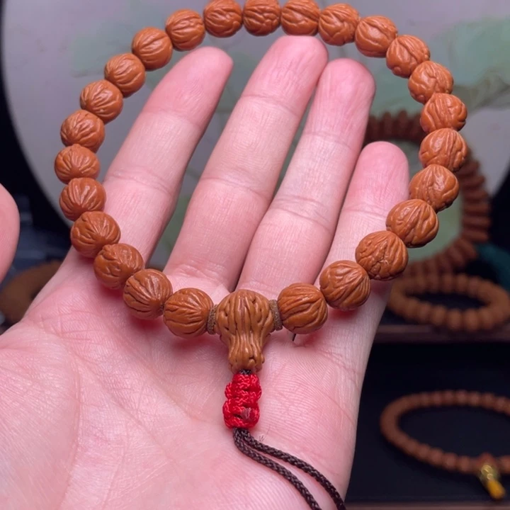 手串桃核11玉龙脊手持