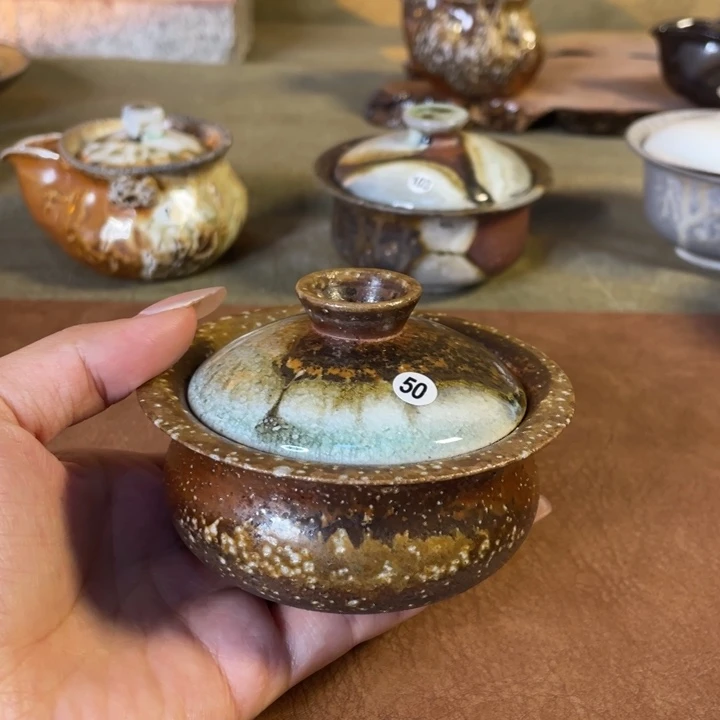 景德镇柴烧盖碗50……100cc