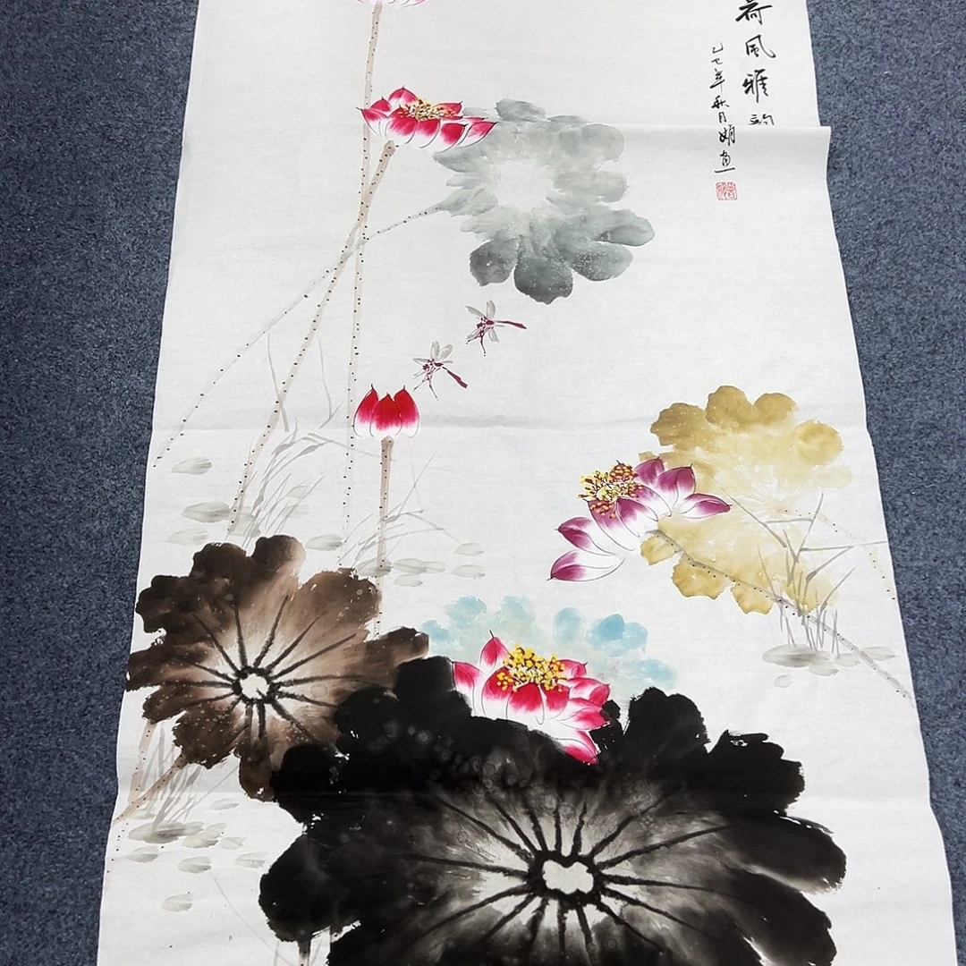 国画国画作品纯手绘制作品