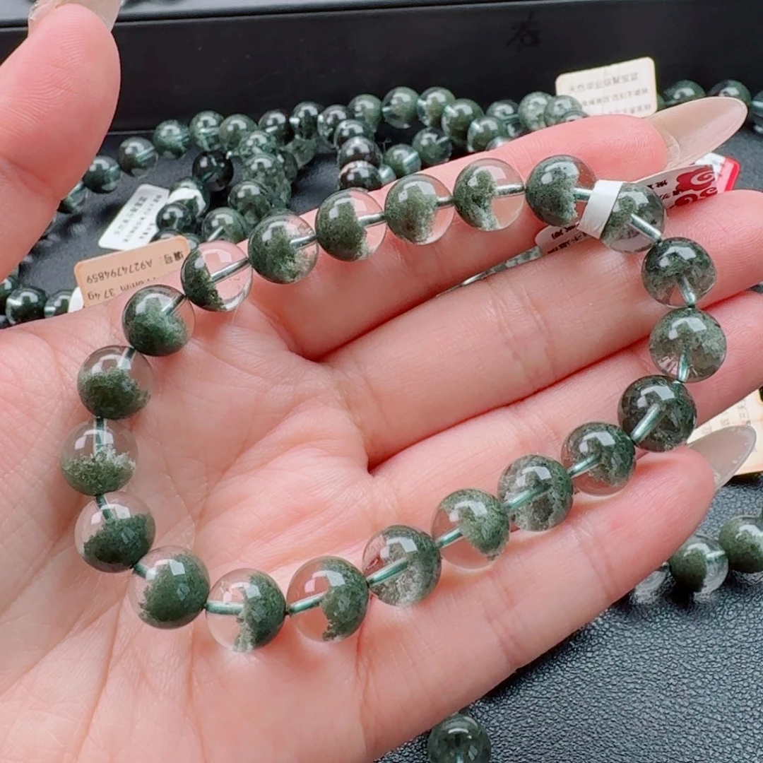未镶嵌手链水晶绿幽灵聚宝盆