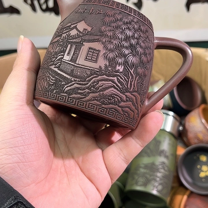 茶杯紫砂全手工紫砂主人杯