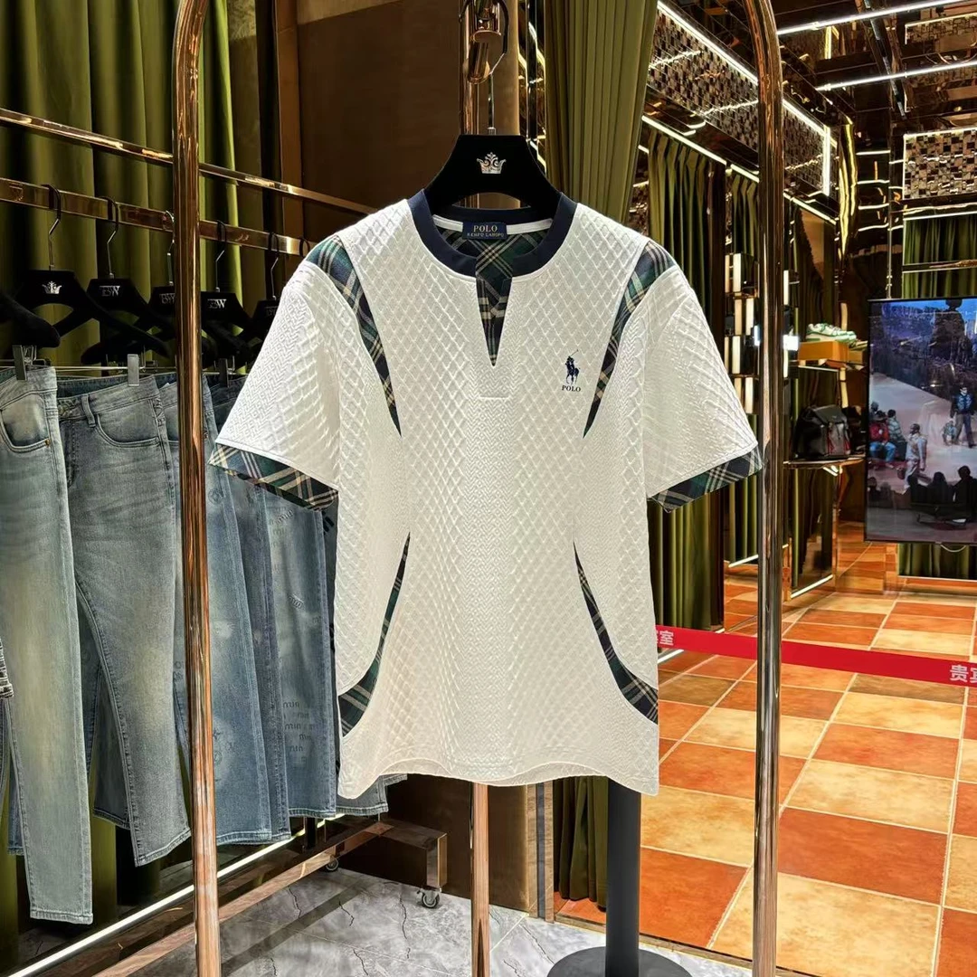 x【烽哥专属】2025夏季新品高级感时尚百搭拼接老钱风25641