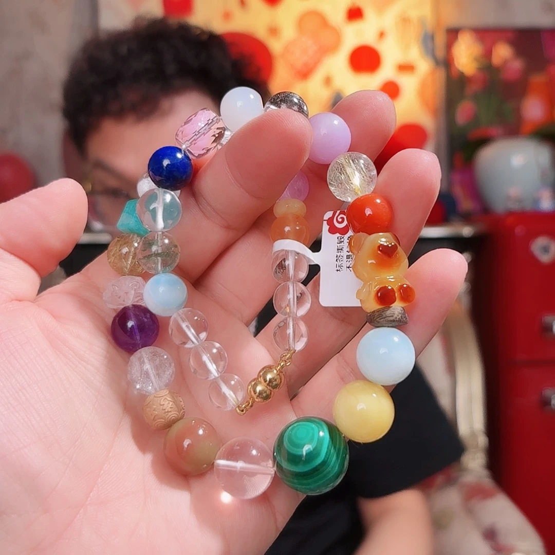 水晶手串未镶嵌多宝