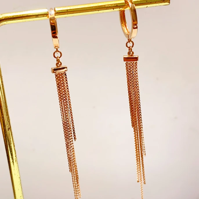 18K轻奢气质流苏耳扣